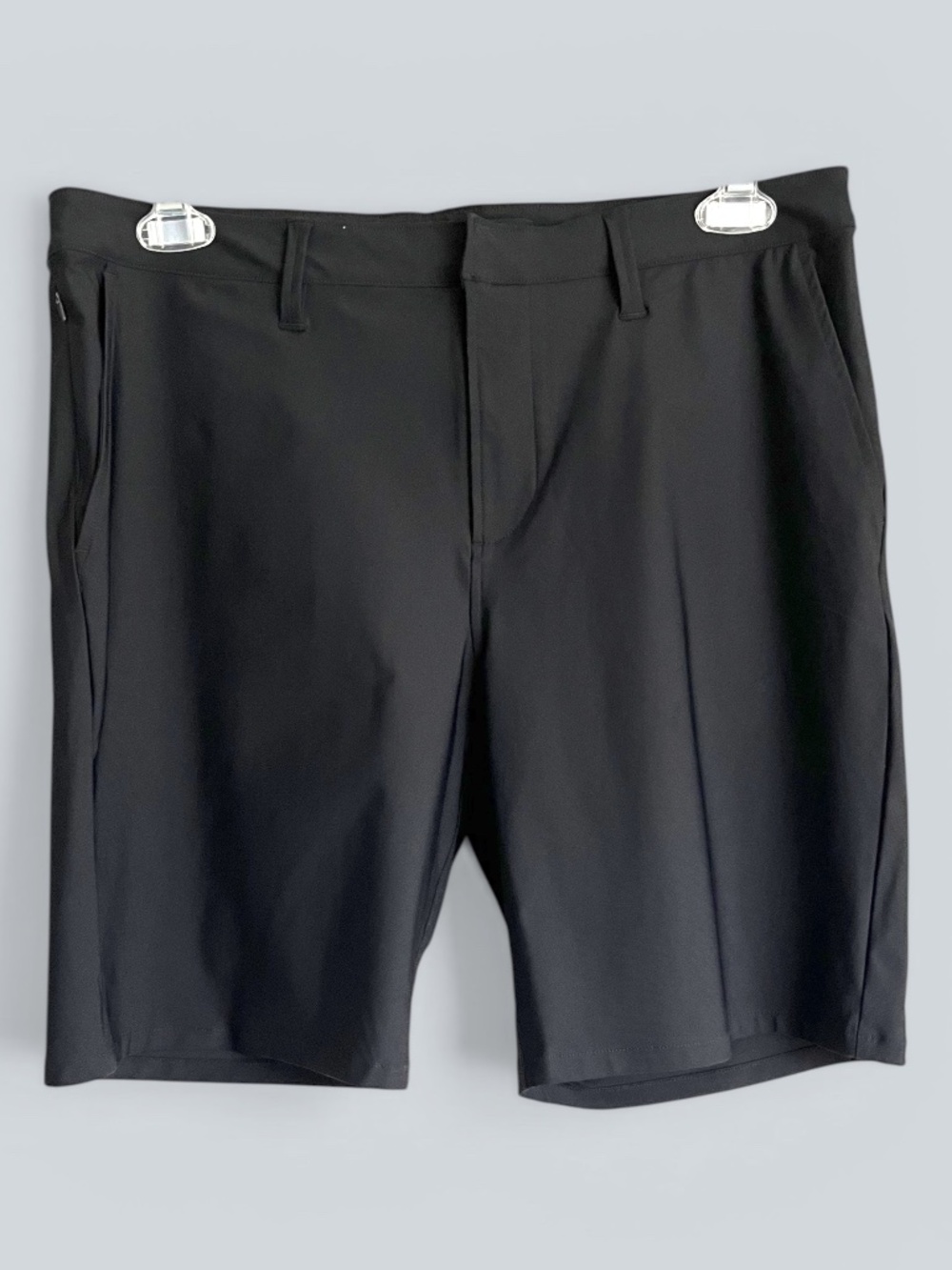 Zella MENS Black 8.5" Nylon/Spandex Shorts Size 34